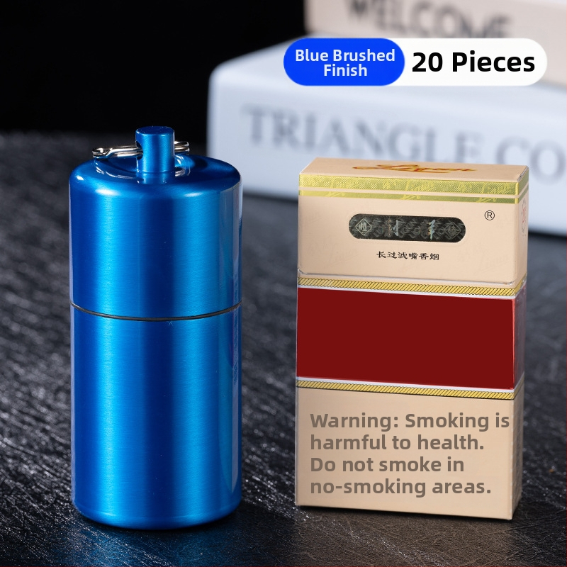 YF815 pārnēsājams piekarināms gredzens metāla mitrumizturīgs cigarešu kannas aizzīmogotā cigarešu futrāļa rūpnīcas pārrobežu vairumtirdzniecības tējas kanna