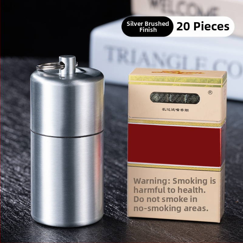 YF815 pārnēsājams piekarināms gredzens metāla mitrumizturīgs cigarešu kannas aizzīmogotā cigarešu futrāļa rūpnīcas pārrobežu vairumtirdzniecības tējas kanna