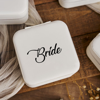 Tarpvalstybinė „Amazon“ karšto išpardavimo nuotaka, kvadratinė balta papuošalų dėžutė, pamergė, vestuvės, nuotaka, pamergė