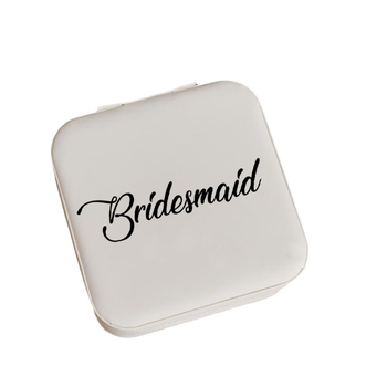 Tarpvalstybinė „Amazon“ karšto išpardavimo nuotaka, kvadratinė balta papuošalų dėžutė, pamergė, vestuvės, nuotaka, pamergė