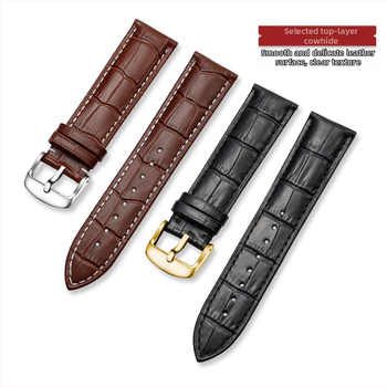 Λουράκι ρολογιού με αγκράφα από δέρμα αγελάδας, άμεσης προμήθειας από το εργοστάσιο, πρώτης στρώσης, με μοτίβο μπαμπού, πολύχρωμο, προαιρετικό για άνδρες και γυναίκες, 12-24 χιλιοστά