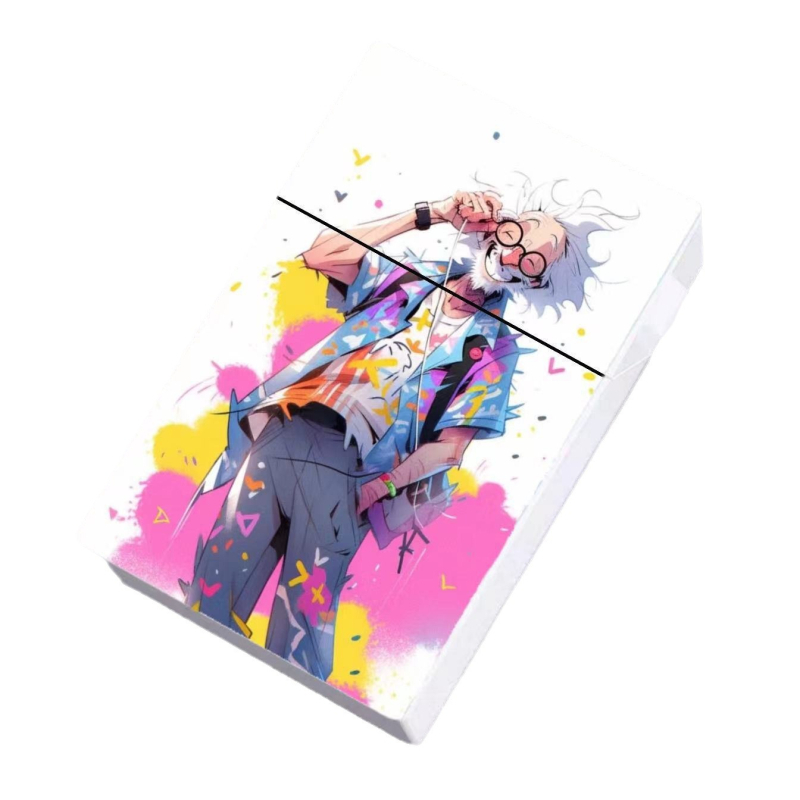 2024. aasta väliskaubanduse uus sigaretiümbris, värvitud plastist meeste sigaretiümbris, liblikas, kass, armas naiste sigaretiümbris, kaartide hoiukarp