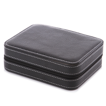 Tarpvalstybinis laikrodžių dėžutės laikymo krepšys 2 4 8 patogus kelioninis odinis laikrodžių krepšys laikrodžių užtrauktuku