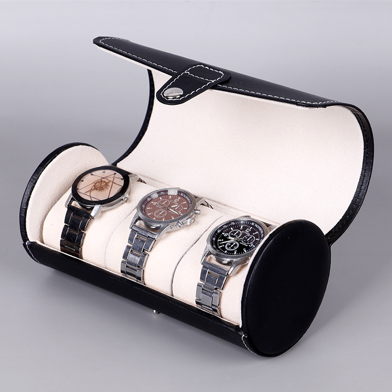Tarpvalstybinis laikrodžių dėžutės laikymo krepšys 2 4 8 patogus kelioninis odinis laikrodžių krepšys laikrodžių užtrauktuku