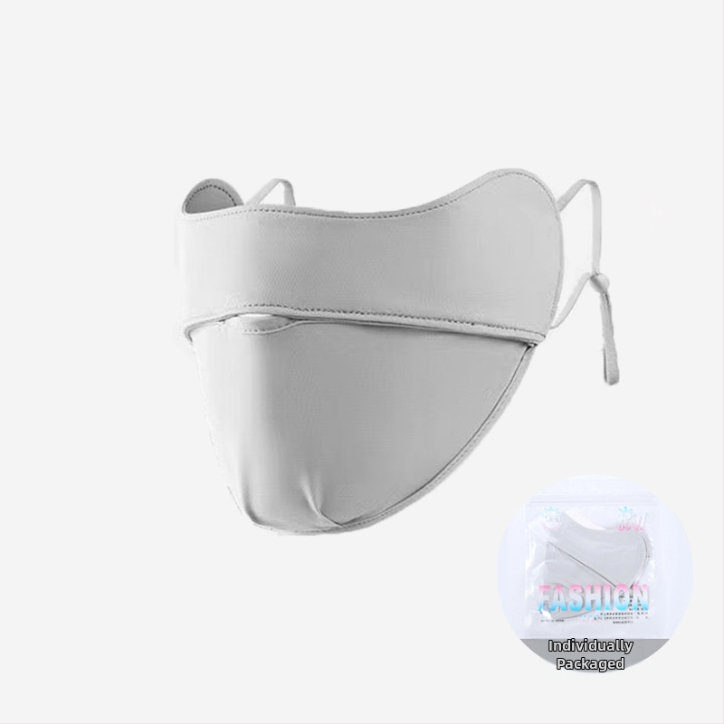 Jiaoshi nailono originalių siūlų akių kampo apsaugos nuo saulės kaukė moterims, kvėpuojanti, šilkinė, apsauganti nuo ultravioletinių spindulių, trimatė jojimo kaukė nuo saulės