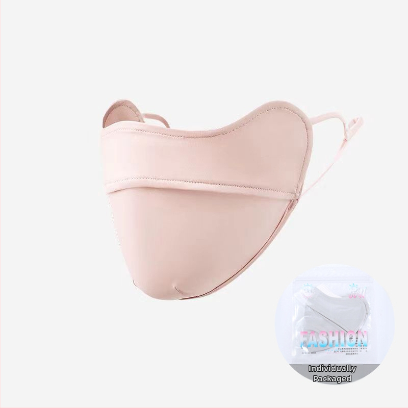 Jiaoshi nailono originalių siūlų akių kampo apsaugos nuo saulės kaukė moterims, kvėpuojanti, šilkinė, apsauganti nuo ultravioletinių spindulių, trimatė jojimo kaukė nuo saulės