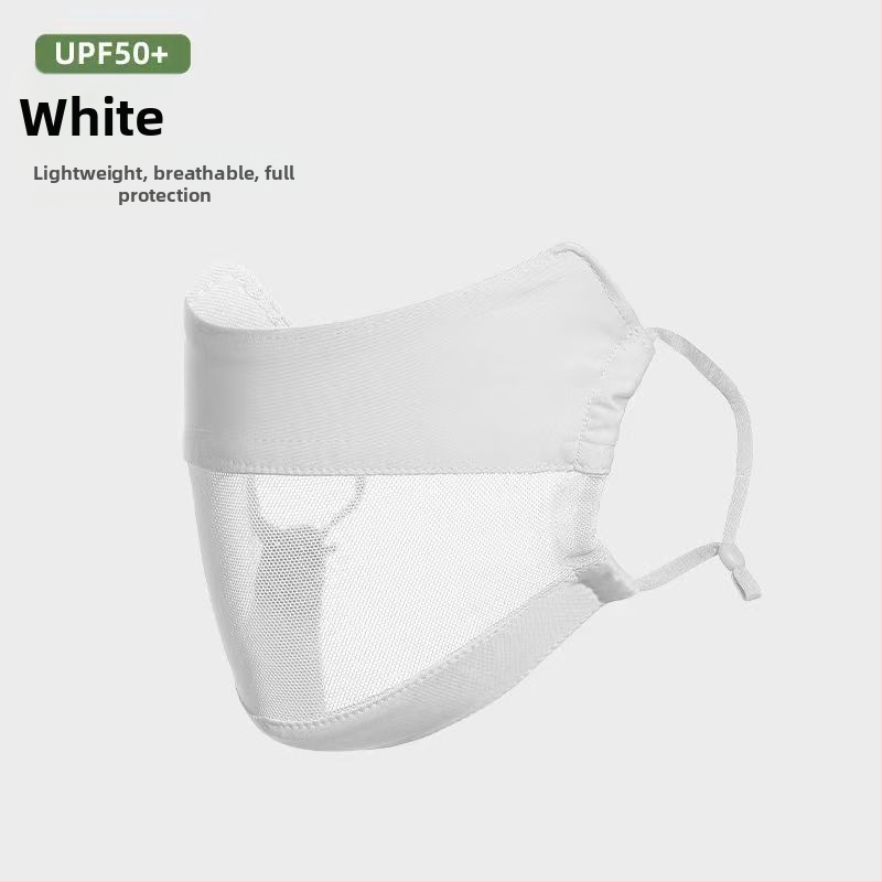 Jiaoshi nailono originalių siūlų akių kampo apsaugos nuo saulės kaukė moterims, kvėpuojanti, šilkinė, apsauganti nuo ultravioletinių spindulių, trimatė jojimo kaukė nuo saulės