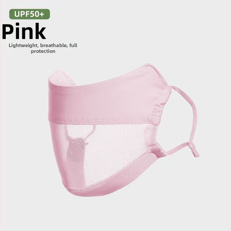 Jiaoshi nailono originalių siūlų akių kampo apsaugos nuo saulės kaukė moterims, kvėpuojanti, šilkinė, apsauganti nuo ultravioletinių spindulių, trimatė jojimo kaukė nuo saulės