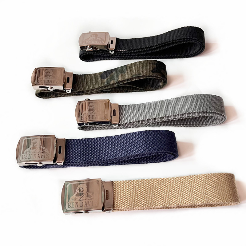 Gorilla szövetöv férfi szövetöv automata csattal retró régi divatos, mindenhez illő farmer japán vászonöv nőknek