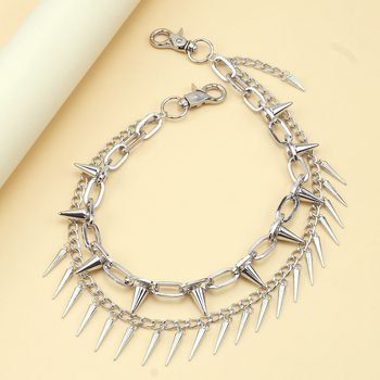 Euroopa ja Ameerika piiriülesed ehted Punk-metallist neetidega geomeetriline kett Kahekihiline püksikett Hiphop Lahe mitmekülgne vöökett