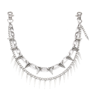 Euroopa ja Ameerika piiriülesed ehted Punk-metallist neetidega geomeetriline kett Kahekihiline püksikett Hiphop Lahe mitmekülgne vöökett