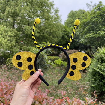 Δημιουργική αστεία κορδέλα μαλλιών πεταλούδας για παιδιά, εξαιρετικά χαριτωμένη κορδέλα μαλλιών για κορίτσια, κάρτα μαλλιών με θέμα το πρόσωπο, γιορτινό καπέλο