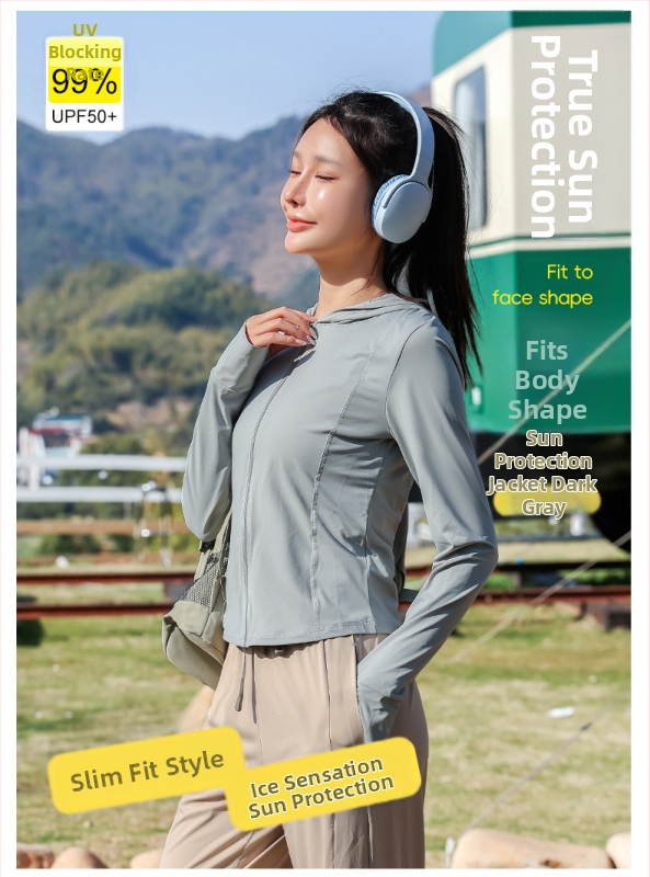2025 Νέα Ρούχα Αντηλιακής Προστασίας από Βινύλιο Ice Silk Upf50+ για Γυναικεία Ρούχα για Δέρμα με Αντιηλιακή Προστασία από Ακτινοβολία UV Ρούχα Αντηλιακής Προστασίας για Γυναικεία