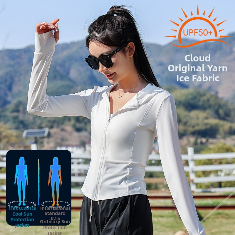 2025 Νέα Ρούχα Αντηλιακής Προστασίας από Βινύλιο Ice Silk Upf50+ για Γυναικεία Ρούχα για Δέρμα με Αντιηλιακή Προστασία από Ακτινοβολία UV Ρούχα Αντηλιακής Προστασίας για Γυναικεία