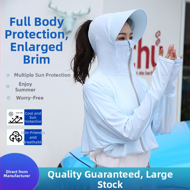 2025 Νέα Ρούχα Αντηλιακής Προστασίας από Βινύλιο Ice Silk Upf50+ για Γυναικεία Ρούχα για Δέρμα με Αντιηλιακή Προστασία από Ακτινοβολία UV Ρούχα Αντηλιακής Προστασίας για Γυναικεία