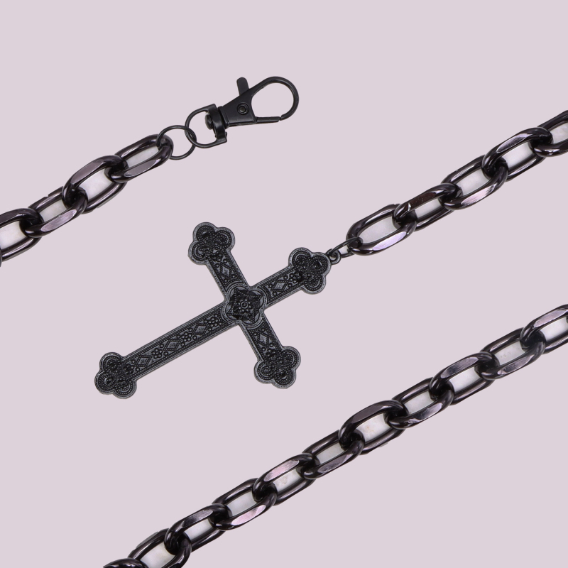 Euroopa ja Ameerika piiriülesed ehted Hiphop Punk Metal Klassikaline rist Tumedad püksid Ketiga kleit Teksad Vöökett