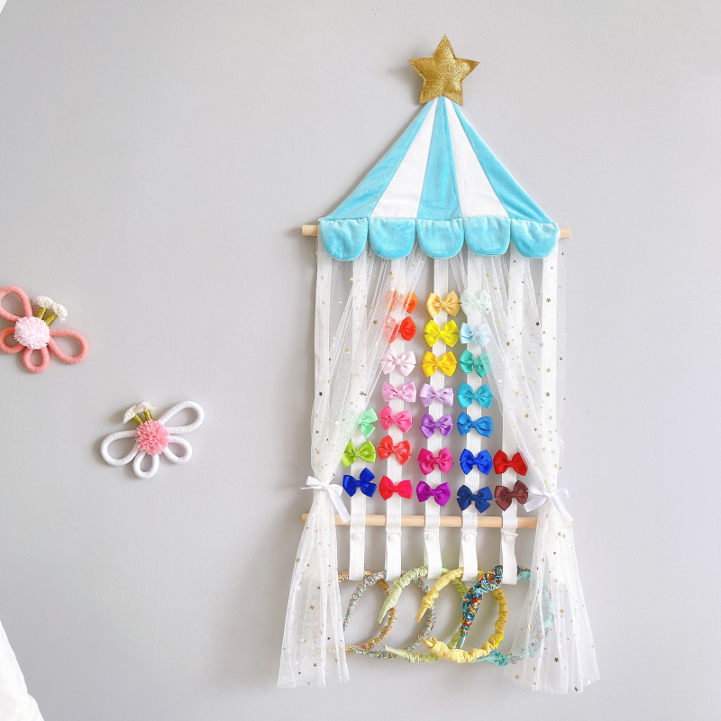 Peapaela hoidja juuste aksessuaaride korraldamine mängutelk tüdruk beebi peapaela juuste aksessuaarid hoiustamine rippuv seinakaunistus tüdruku tuba