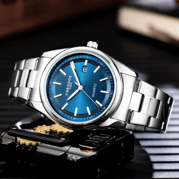 CHRONOS uus meeste moodne spordikell terasest rihmaga kalendriga veekindel helendav kell äriklassi meeste käekell