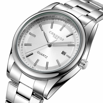 CHRONOS uus meeste moodne spordikell terasest rihmaga kalendriga veekindel helendav kell äriklassi meeste käekell