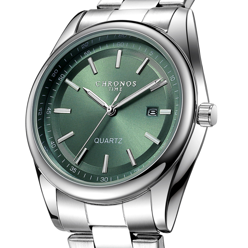 CHRONOS uus meeste moodne spordikell terasest rihmaga kalendriga veekindel helendav kell äriklassi meeste käekell