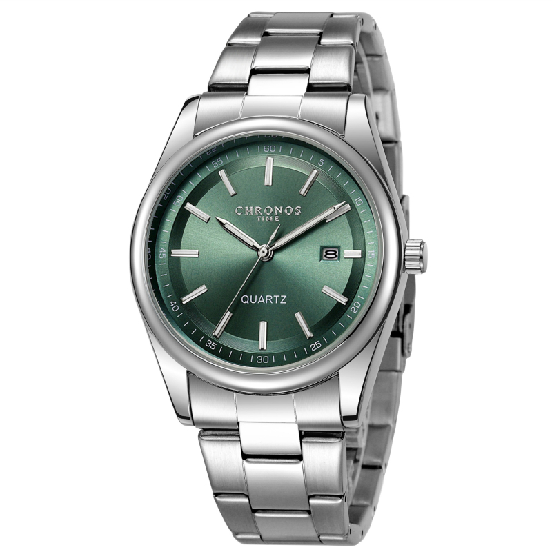 CHRONOS uus meeste moodne spordikell terasest rihmaga kalendriga veekindel helendav kell äriklassi meeste käekell