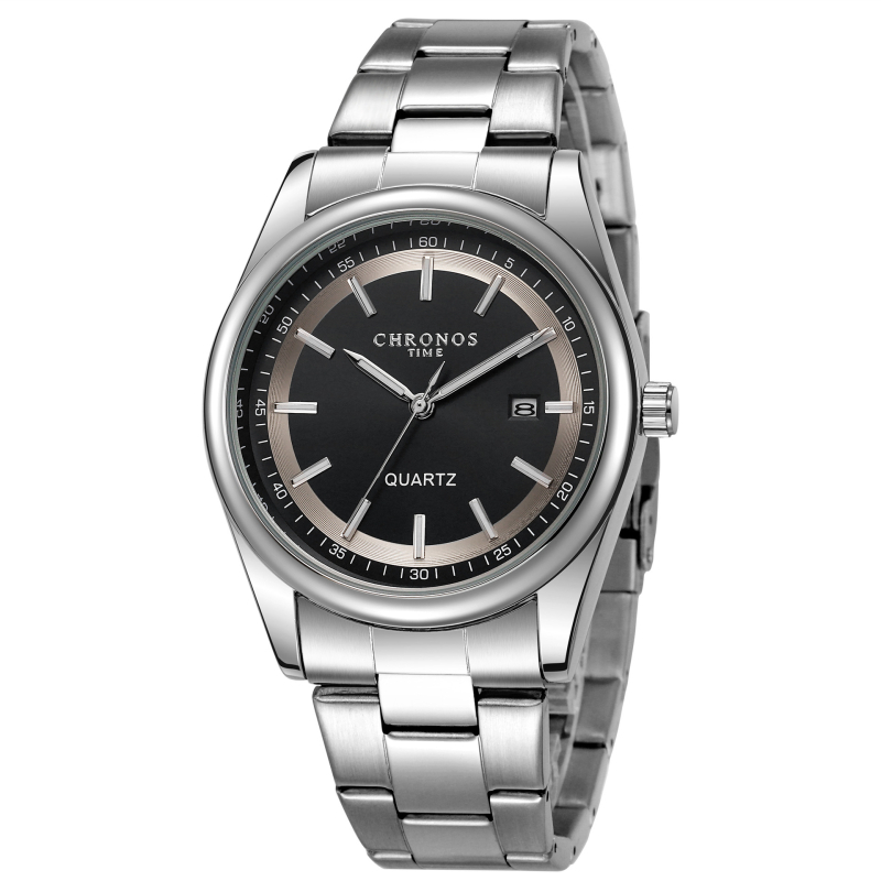 CHRONOS uus meeste moodne spordikell terasest rihmaga kalendriga veekindel helendav kell äriklassi meeste käekell
