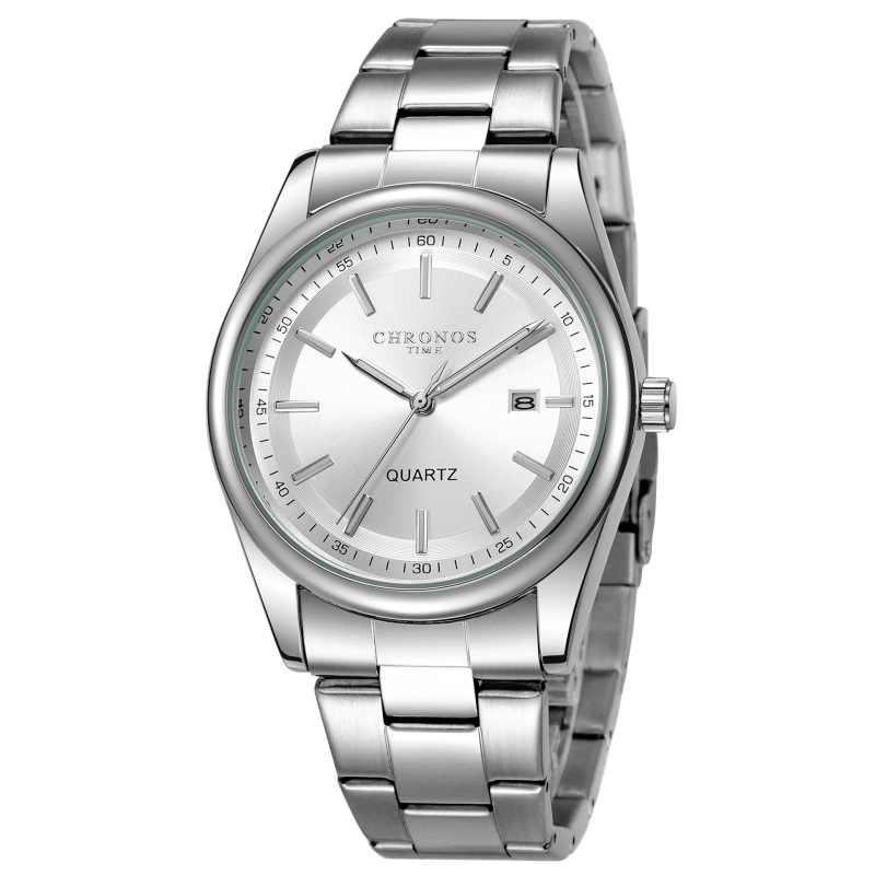CHRONOS uus meeste moodne spordikell terasest rihmaga kalendriga veekindel helendav kell äriklassi meeste käekell