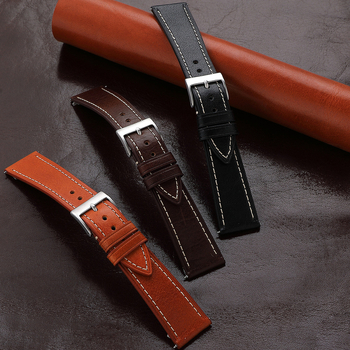 Spot Itaalia imporditud veisenahast nahast rihm, üliõhuke pehme taimparkitud nahast rihm, kiirkinnitusega 20/22 mm