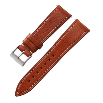 Spot Itaalia imporditud veisenahast nahast rihm, üliõhuke pehme taimparkitud nahast rihm, kiirkinnitusega 20/22 mm