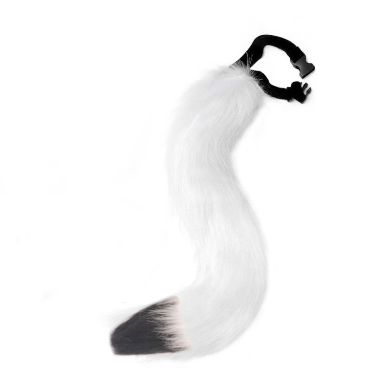 Нов стил реалистична маска от лисица, ръкавици, кадифена опашка от лисица, ръчна кукла, косплей реквизит, комплект костюми за Хелоуин на едро