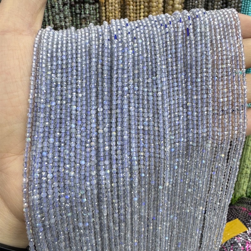 Naturaalne tahuline lõikenurk välgukivi tõmbega päevakivi 2/3/4MM ümmargused helmed helmed helmed väikese suurusega helmed pooltooted aksessuaarid