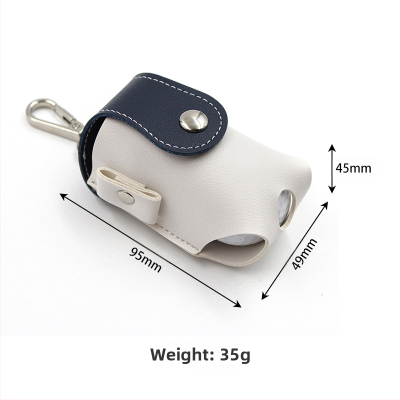 Японски и корейски чанти за голф с цветни блокове, козметични чанти за топки за голф, 2 шипа за топки, ключодържатели, спортни чанти за кръста