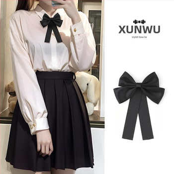 Sieviešu pamata JK formas tērps ar tauriņu, akadēmiskais uzvalks, burāšanas uzvalks, darba apģērbs bez triecieniem, universāls apģērbs, apkakle, bantīte, aksesuāri