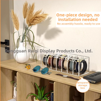 Διαφανές ακρυλικό κουτί αποθήκευσης ζώνης για επιχειρήσεις, σούπερ ζώνη, κουτί επίδειξης, δέσιμο με πολλαπλά πλέγματα, φινίρισμα, κουτί επίδειξης, μια γενιά μαλλιών