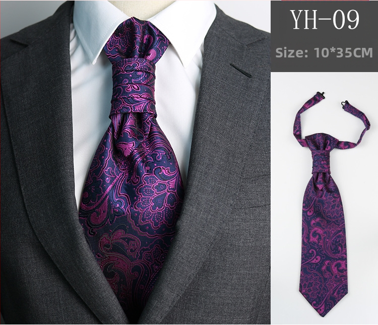 Vyriškas kaklaraištis Vestuvinis jaunikio vakarienės susitikimo kostiumas džentelmeniškas suknelė britiško stiliaus vyno raudonumo dirbtinio šilko Honkongo mazgas