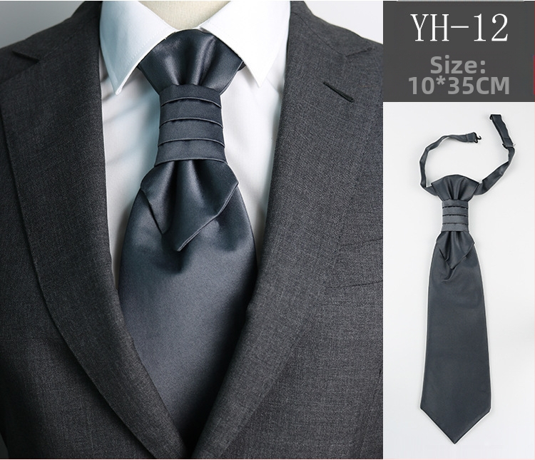 Vyriškas kaklaraištis Vestuvinis jaunikio vakarienės susitikimo kostiumas džentelmeniškas suknelė britiško stiliaus vyno raudonumo dirbtinio šilko Honkongo mazgas