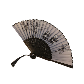 Νέα βεντάλια ζωγραφικής με κινέζικο μελάνι, αντίκα, πτυσσόμενη βεντάλια, κινέζικου στιλ, φόρεμα Cheongsam με πρόσωπο αλόγου, Hanfu, γυναικεία φωτογραφικά στηρίγματα