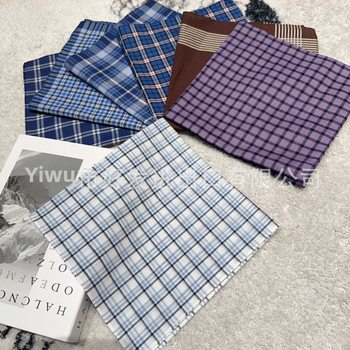 Įvairių spalvų kostiumas klasikinis vyriškas languotas dryžuotas medvilninis nosinaitės formos prakaitinis rankšluostis kostiumas su kišeniniu rankšluosčiu urmu