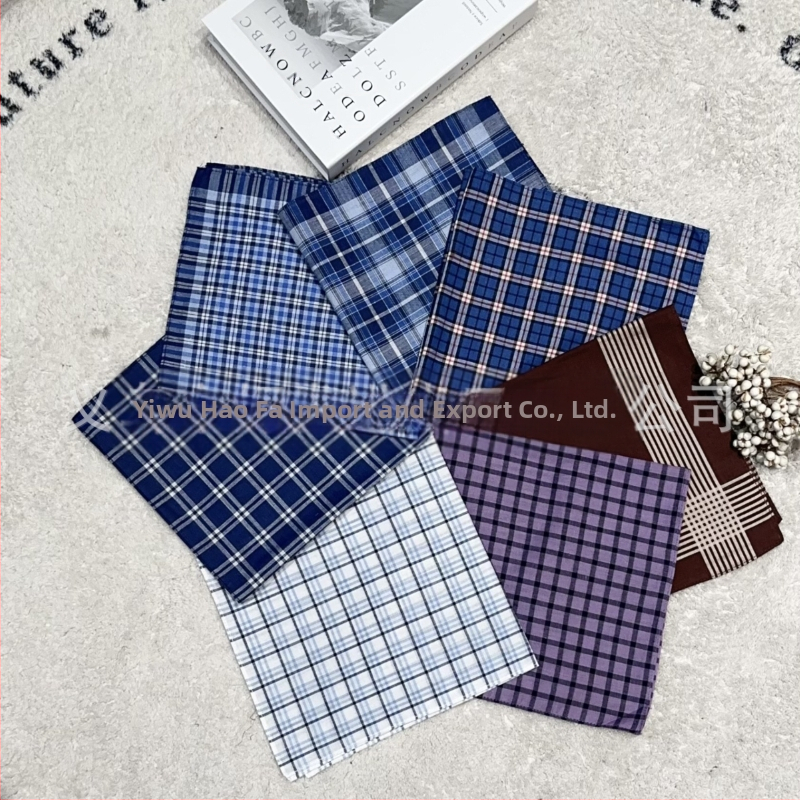 Įvairių spalvų kostiumas klasikinis vyriškas languotas dryžuotas medvilninis nosinaitės formos prakaitinis rankšluostis kostiumas su kišeniniu rankšluosčiu urmu