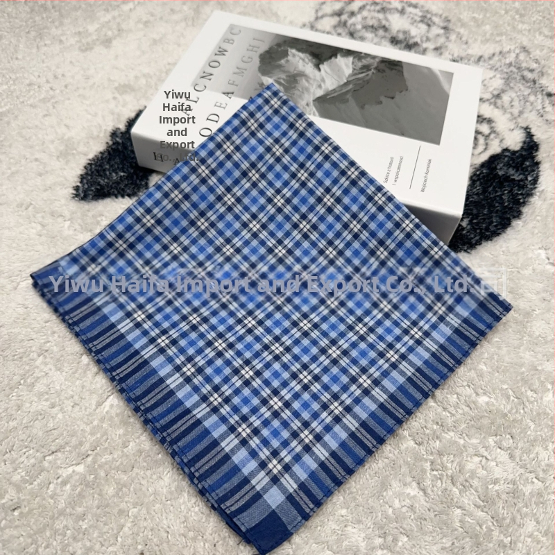 Įvairių spalvų kostiumas klasikinis vyriškas languotas dryžuotas medvilninis nosinaitės formos prakaitinis rankšluostis kostiumas su kišeniniu rankšluosčiu urmu