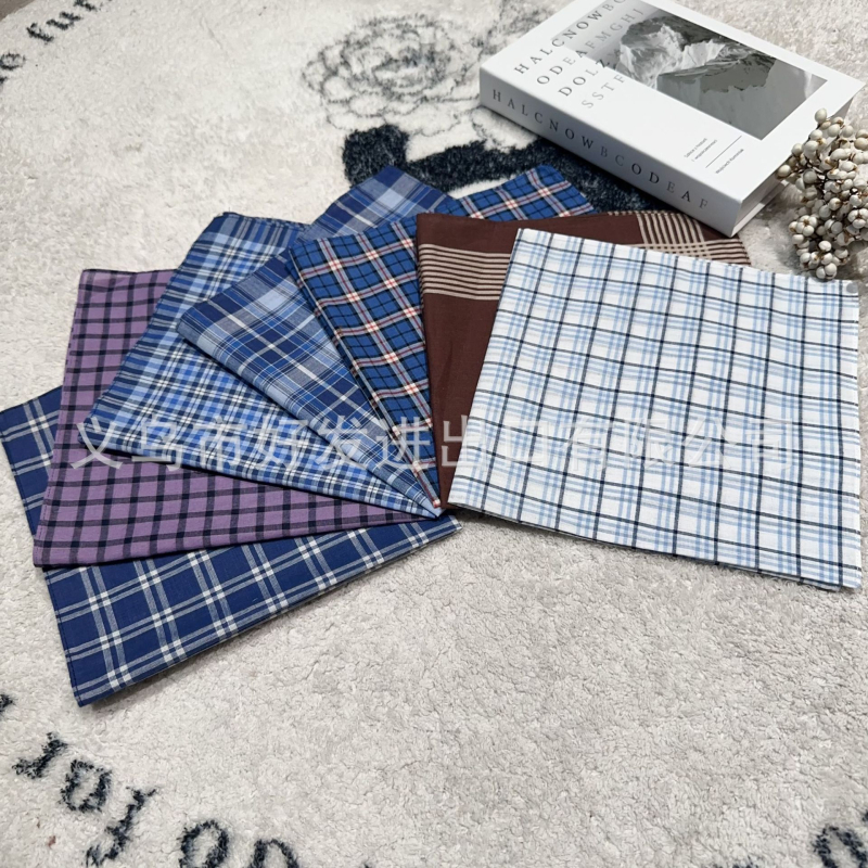 Įvairių spalvų kostiumas klasikinis vyriškas languotas dryžuotas medvilninis nosinaitės formos prakaitinis rankšluostis kostiumas su kišeniniu rankšluosčiu urmu