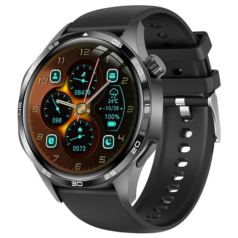 Нов смарт часовник Watch5pro с Bluetooth обаждане, пулс, кръвно налягане, 1,53 инча, мъжки фото часовник