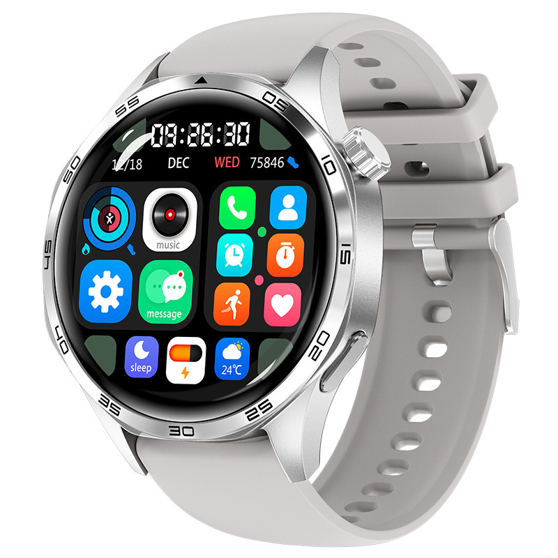 Нов смарт часовник Watch5pro с Bluetooth обаждане, пулс, кръвно налягане, 1,53 инча, мъжки фото часовник