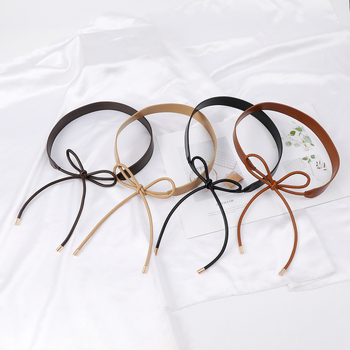 Új csomózott vékony öv, kabát, dekoratív, mindenhez illő, dekoratív ruha, pulóveröv, divatos egyszerű öv