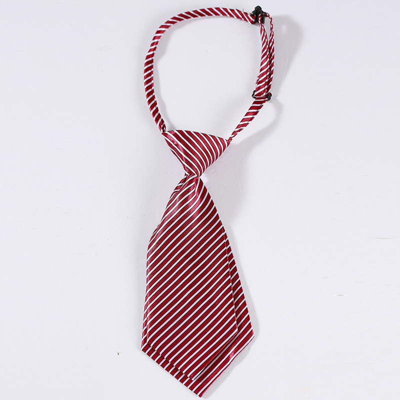 Moteriškas dryžuotas trumpas kaklaraištis, studentiško stiliaus, profesionalus, moteriškas, mergaitiškas, mažas, madingas, matinis, fabriko, vaikams