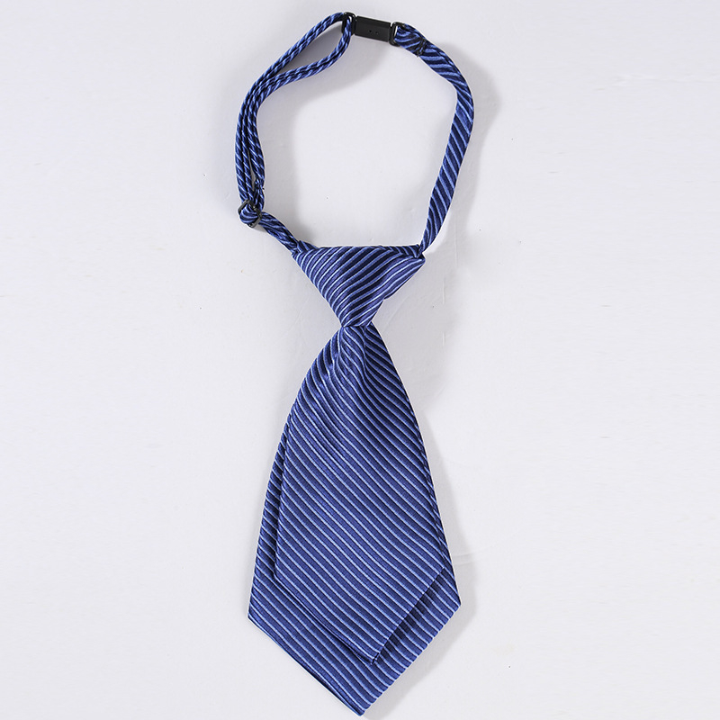 Moteriškas dryžuotas trumpas kaklaraištis, studentiško stiliaus, profesionalus, moteriškas, mergaitiškas, mažas, madingas, matinis, fabriko, vaikams