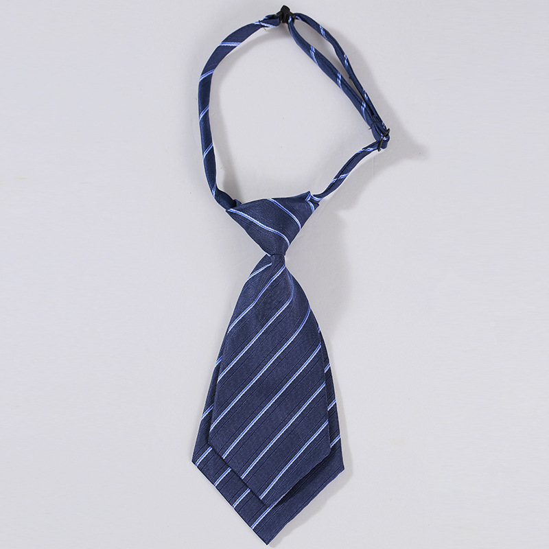 Moteriškas dryžuotas trumpas kaklaraištis, studentiško stiliaus, profesionalus, moteriškas, mergaitiškas, mažas, madingas, matinis, fabriko, vaikams