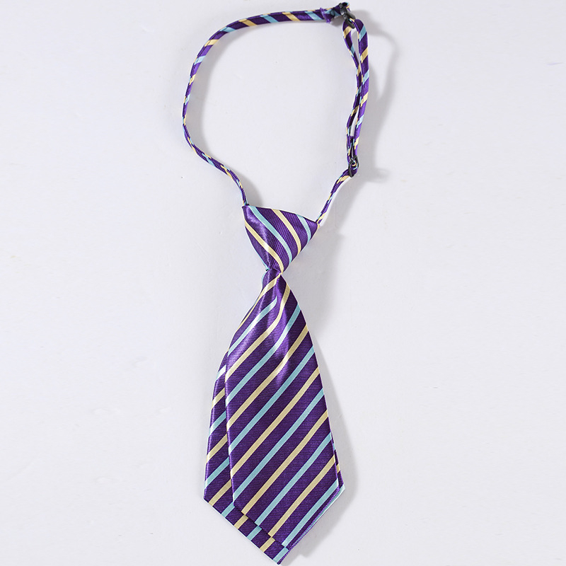 Moteriškas dryžuotas trumpas kaklaraištis, studentiško stiliaus, profesionalus, moteriškas, mergaitiškas, mažas, madingas, matinis, fabriko, vaikams