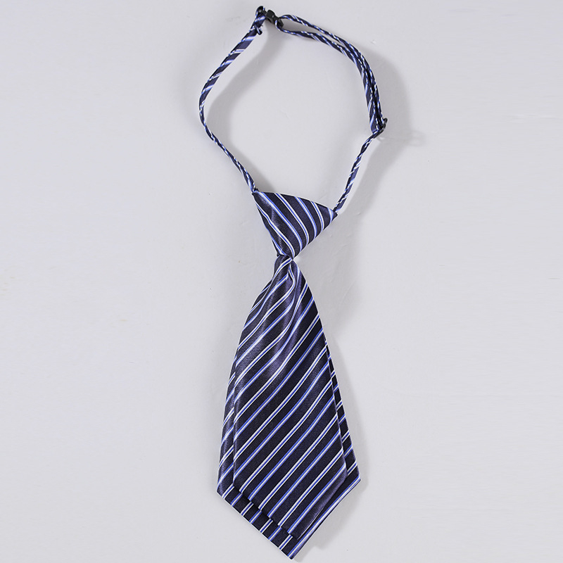 Moteriškas dryžuotas trumpas kaklaraištis, studentiško stiliaus, profesionalus, moteriškas, mergaitiškas, mažas, madingas, matinis, fabriko, vaikams