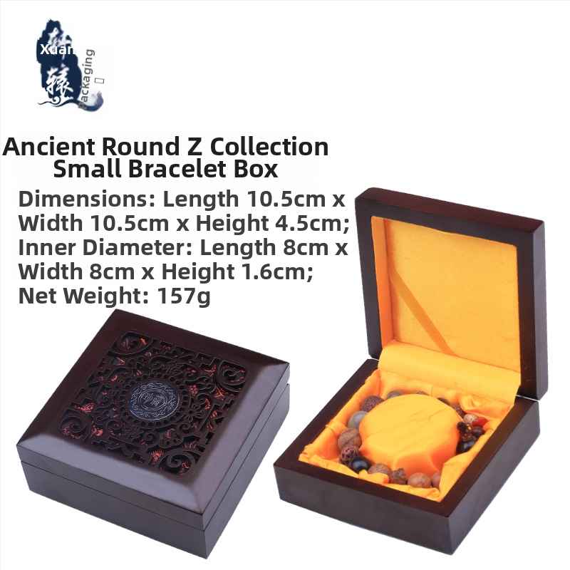 Nyaklánc ékszerdoboz klasszikus kerek karkötődoboz antik tárolódoboz háztartási ékszerdoboz csomagolódoboz ajándék